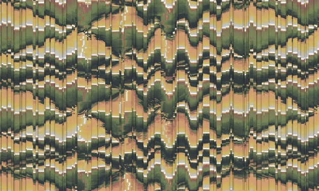 Wallpepper WP-95-A 2023 Textile Glitch - mural z motywem fal