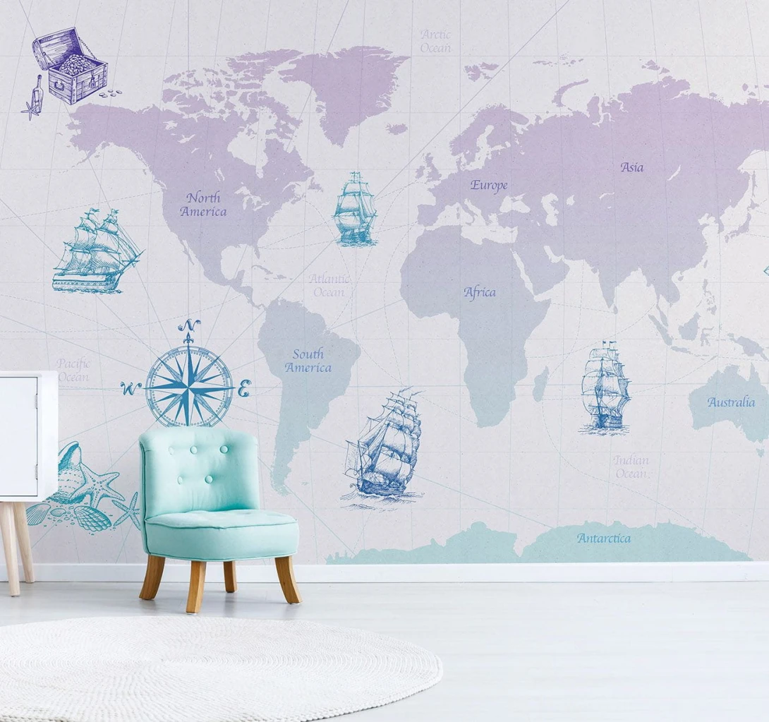 Wallpepper WP-94-A 2023 Treasure Map - mural z motywem mapy