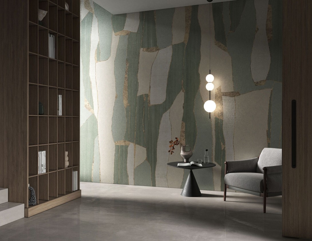 Tecnografica 80278-2 Metal Kintsugi Blue - mural z motywem wabi-sabi