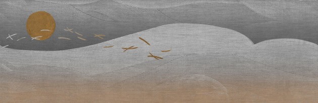 Tecnografica 82966-1 Metal Hinode Eclipse - mural w abstrakcyjny krajobraz górski