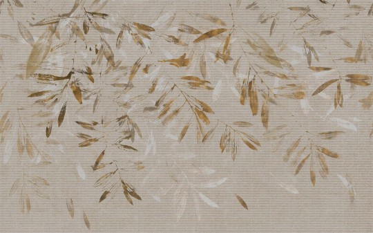 Tecnografica 80686-2 Metal Claire de lune Light - mural w złote liście