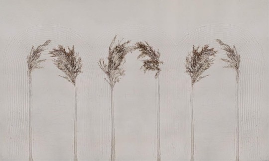 Wall Art Anticci - mural z motywem łuków art-deco i źdźbła trawy