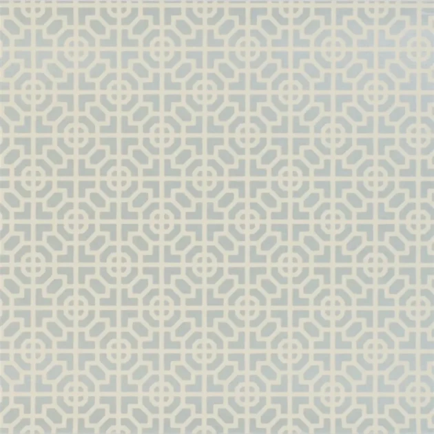 Designers Guild P535/07 Nabucco Sussex Duck Egg - tapeta z motywem geometrycznych kafelek