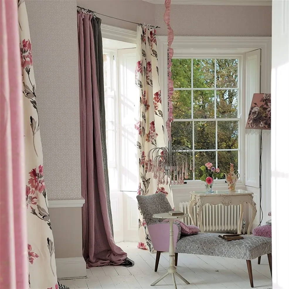 Designers Guild P535/07 Nabucco Sussex Duck Egg - tapeta z motywem geometrycznych kafelek