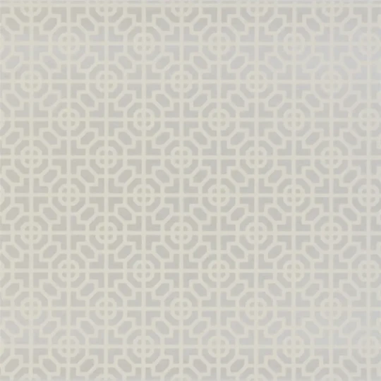 Designers Guild P535/12 Nabucco Sussex Silver - tapeta z motywem geometrycznych kafelek