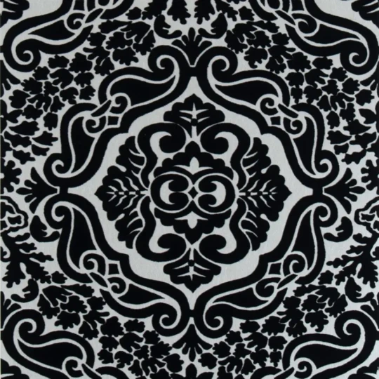 Designers Guild P446/01 Naturally III FIORAVANTI - NOIR - tapeta z motywem adamaszku