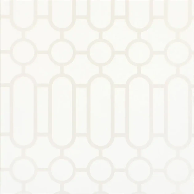 Designers Guild P537/02 Naturally III PORDEN - PEARL- tapeta z motywem kratki