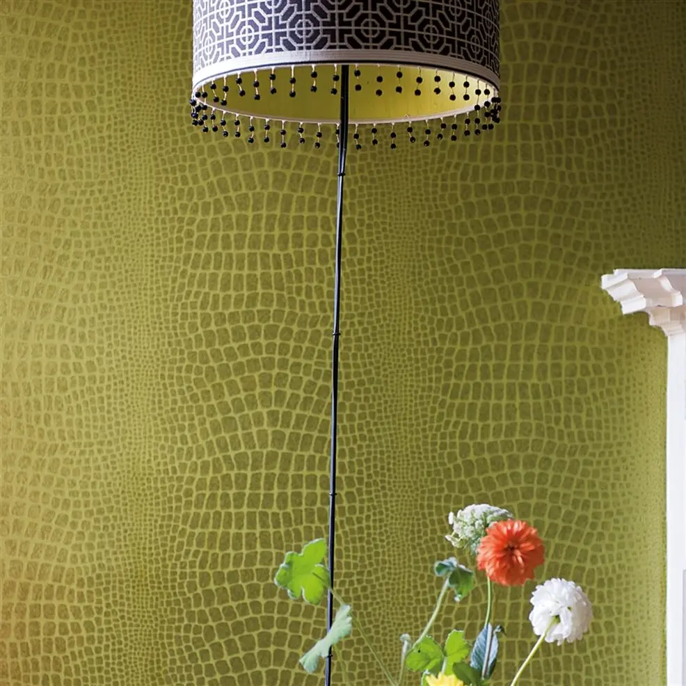 Designers Guild P539/04 Naturally III Naturally III Birch - tapeta z motywem skóry węża