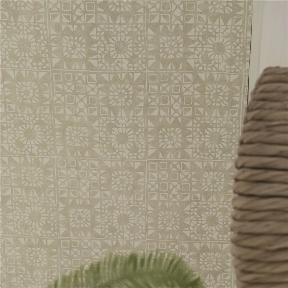 Designers Guild P605/02 Contarini SEREGO - CHAMPAGNE - tapeta z motywem geometrycznych kafelek