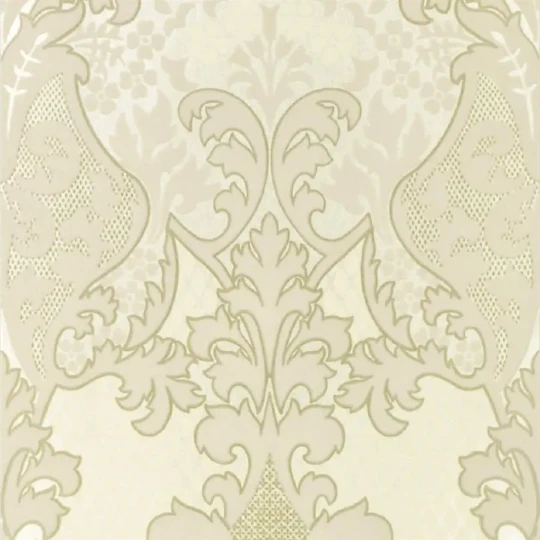 Designers Guild P504/05 Patterned ELDRIDGE - IVORY - tapeta z motywem adamaszku