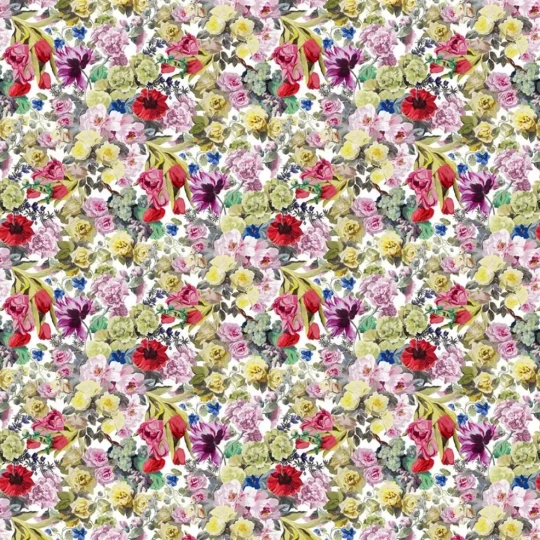 Designers Guild P550/01 Patterned ORANGERIE - ROSE - mural z motywem kwiatów