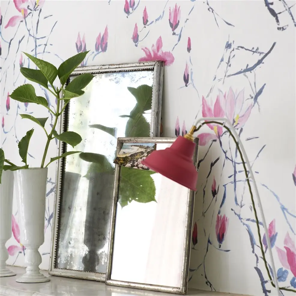 Designers Guild P579/01 Patterned MADAME BUTTERFLY - PEONY - mural z motywem kwiatów