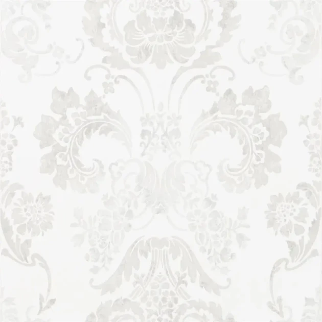 Designers Guild P619/01 Patterned Kashgar Ivory - tapeta z motywem adamaszku