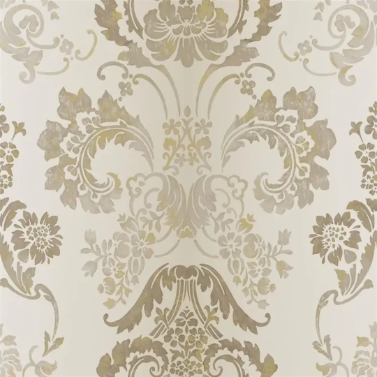 Designers Guild P619/02 Patterned Kashgar Linen - tapeta z motywem adamaszku