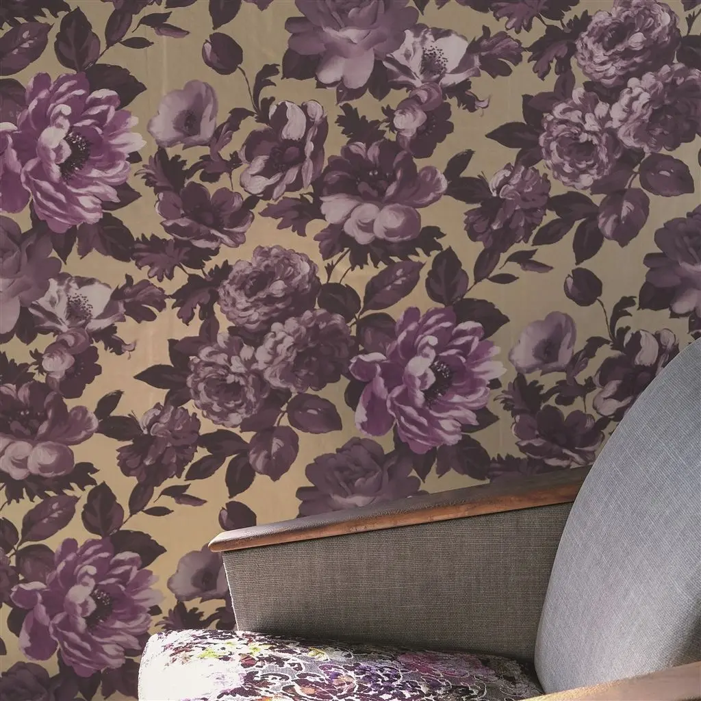 Designers Guild P620/03 Patterned ROSEUS - PEONY - tapeta z motywem kwiatów
