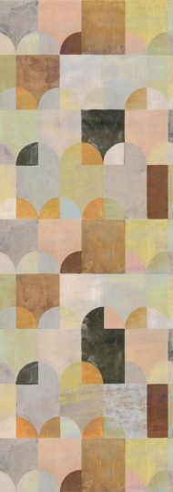 Khroma DGILA2041 Aquila Arc Peach - mural geometryczny