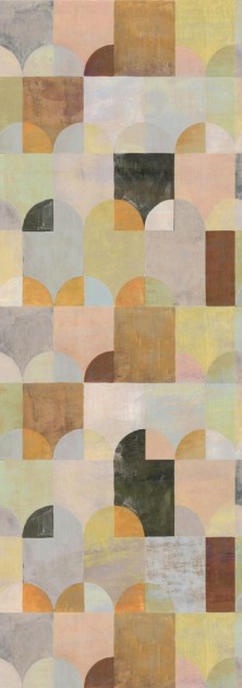Khroma DGILA2041 Aquila Arc Peach - mural geometryczny