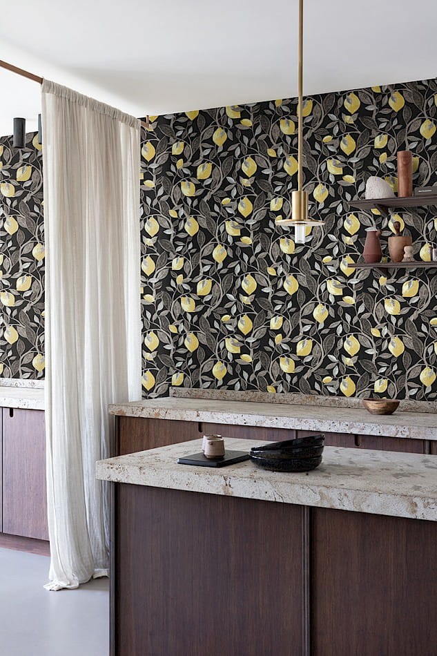 Khroma ILA101 Aquila Limone Bronze - tapeta w cytryny
