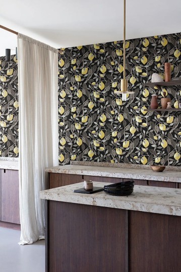 Khroma ILA101 Aquila Limone Bronze - tapeta w cytryny