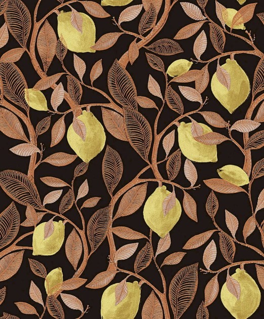 Khroma ILA102 Aquila Limone Copper - tapeta w cytryny