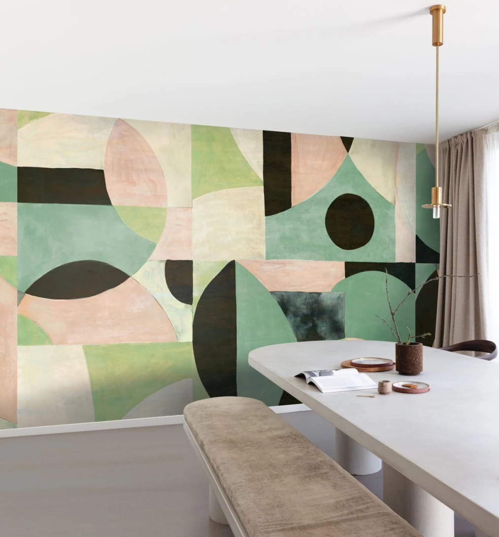 Khroma DGILA1052 Aquila Patina Ivy - mural geometryczny
