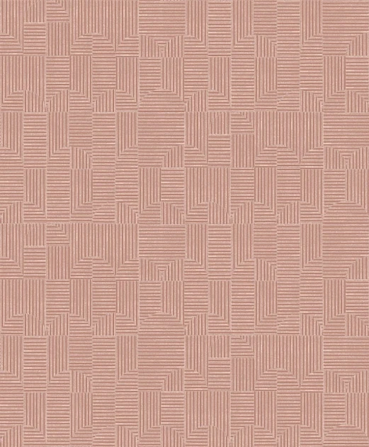 Khroma ILA403 Aquila Manzoni Coral - tapeta labirynt