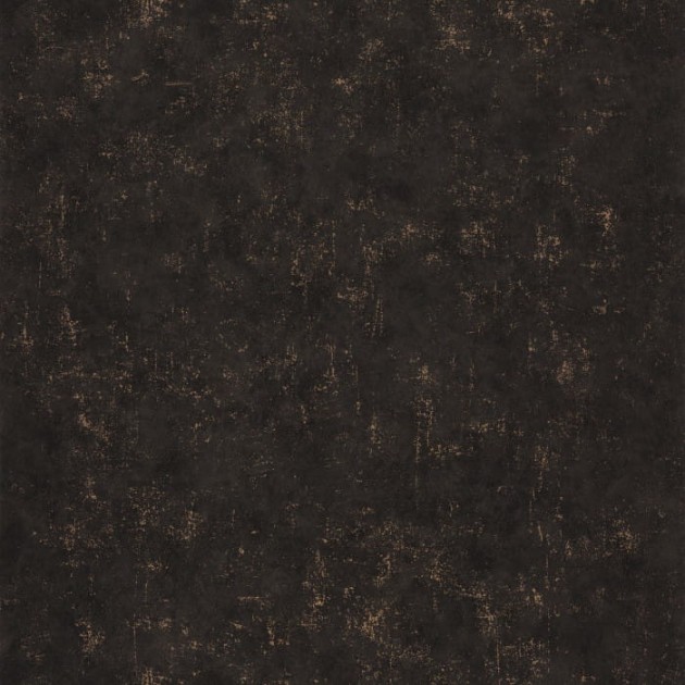 Caselio 101499390 Beton 2 Beton Uni Noir Cuivre - czarna tapeta imitująca beton