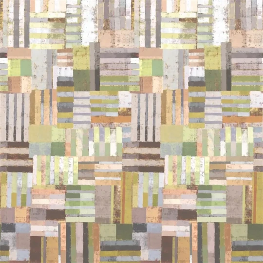 Designers Guild PDG1140/01 Scenes & Murals II ACHARA Shell - mural z motywem geometrycznych pasków