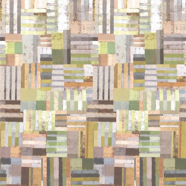Designers Guild PDG1140/01 Scenes & Murals II ACHARA Shell - mural z motywem geometrycznych pasków