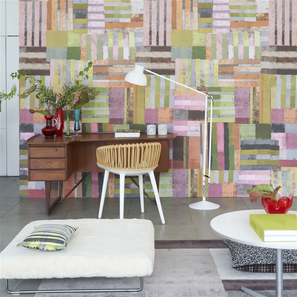 Designers Guild PDG1140/02 Scenes & Murals II ACHARA Epice - mural z motywem geometrycznych pasków