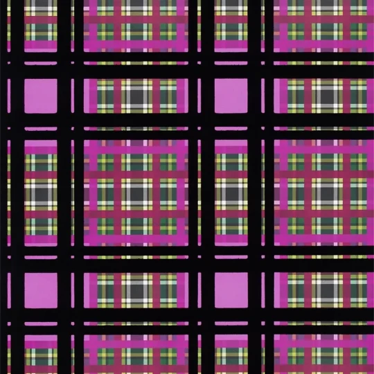 Designers Guild PDG1143/01 Scenes & Murals II CHENNAI Fuchsia - tapeta z motywem kraty