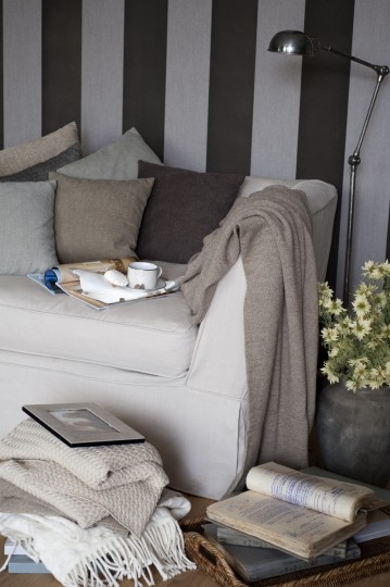 Arte 18111 Flamant Suite III Stripe Velvet and Lin - tapeta z motywem pionowych pasów