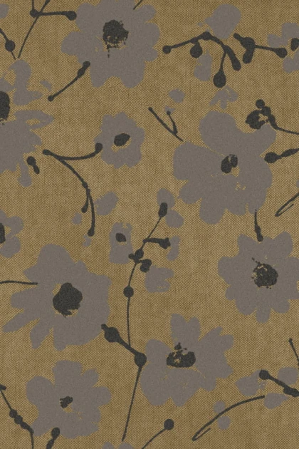 Arte 18007 Flamant Suite III Metal Velvet Flower and Lin - tapeta z motywem kwiatów