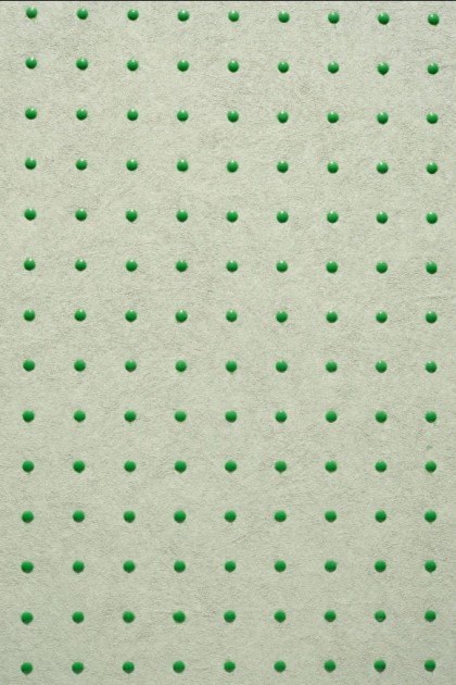 Arte 31017 Le Corbusier Dots - tapeta z motywem kropek na zielonym tle