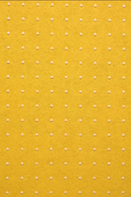 Arte 31022 Le Corbusier Dots - tapeta z motywem kropek na żółtym tle