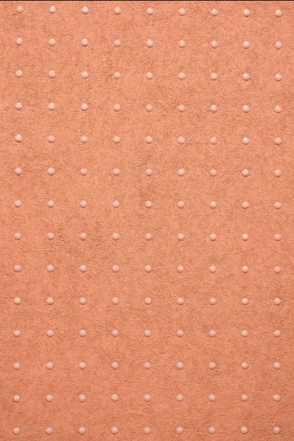 Arte 31024 Le Corbusier Dots - tapeta z motywem kropek na pomarańczowym tle