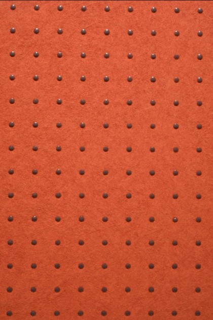 Arte 31025 Le Corbusier Dots - tapeta z motywem kropek na pomarańczowym tle