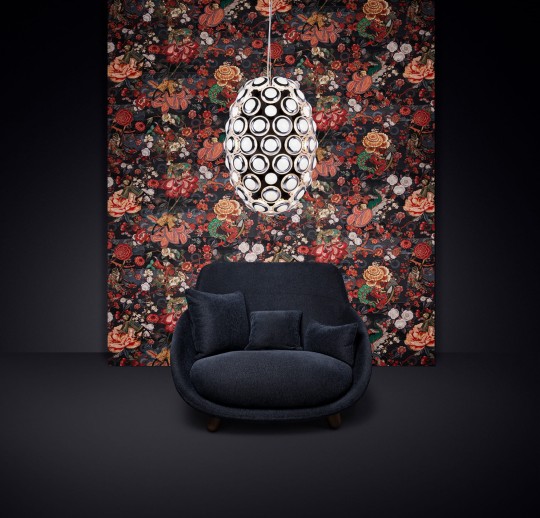 Arte MO3010 Moooi Wallcovering Tokyo Blue Rendezvous Tokyo Blue - tapeta z motywem bujnego lasu