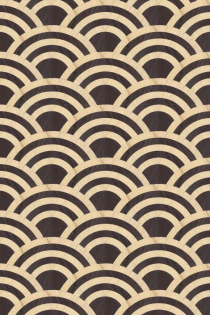 Arte MO3040 Moooi Wallcovering Tokyo Blue Lucky O's - tapeta z motywem art-deco