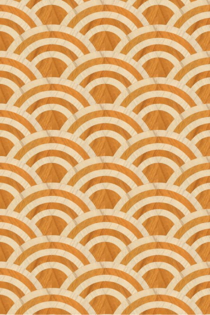 Arte MO3041 Moooi Wallcovering Tokyo Blue Lucky O's - tapeta z motywem art-deco