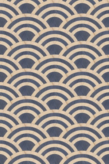 Arte MO3043 Moooi Wallcovering Tokyo Blue Lucky O's - tapeta z motywem art-deco