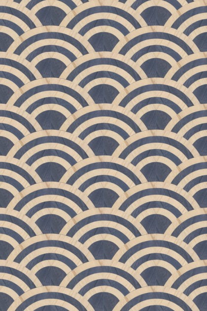 Arte MO3043 Moooi Wallcovering Tokyo Blue Lucky O's - tapeta z motywem art-deco