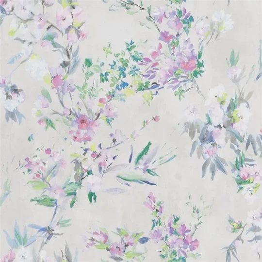 Designers Guild PDG1024/04 Flowers FAIENCE LINEN - tapeta z motywem kwiatów