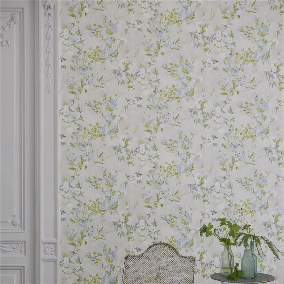Designers Guild PDG1024/04 Flowers FAIENCE LINEN - tapeta z motywem kwiatów