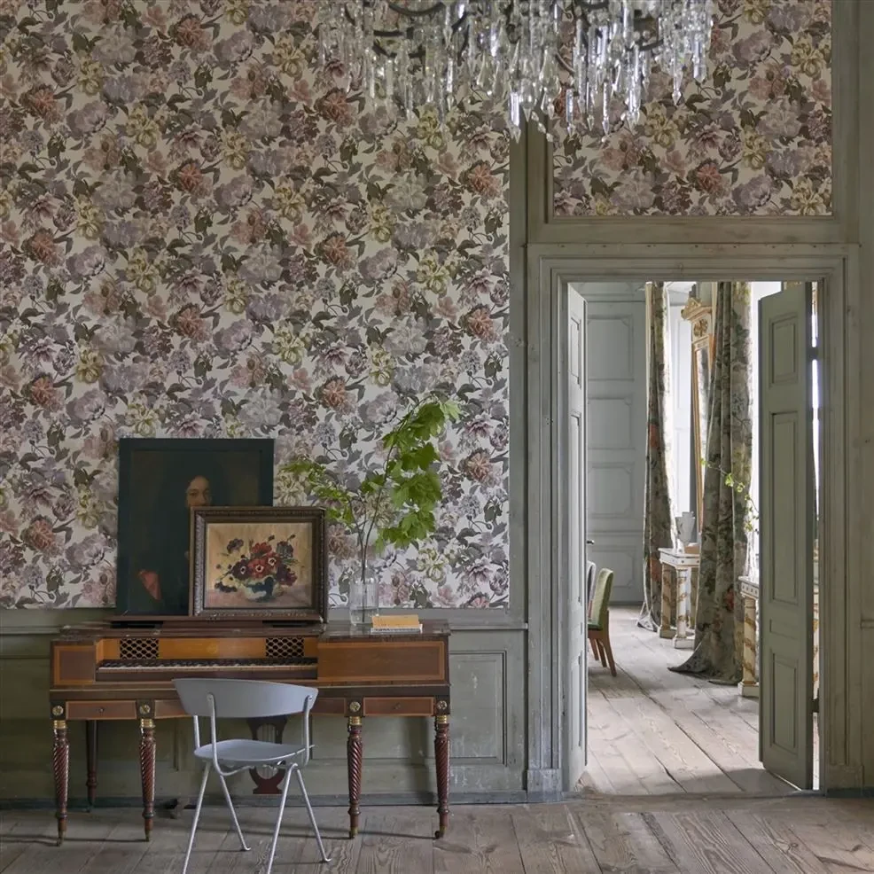 Designers Guild PDG1033/03 Flowers Delft Flower Linen - tapeta z motywem kwiatów