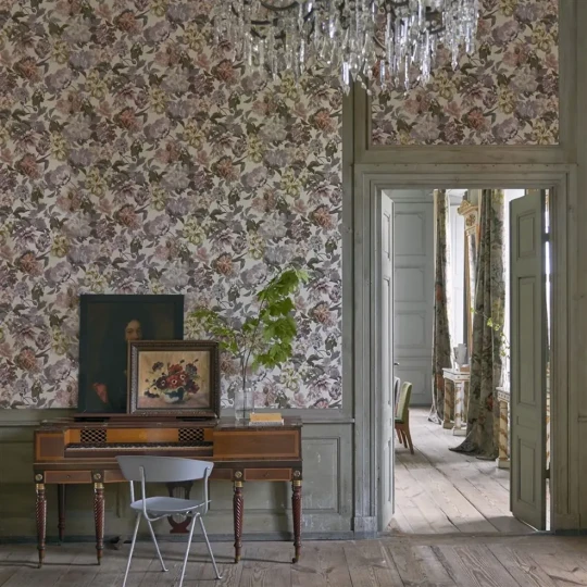 Designers Guild PDG1033/03 Flowers Delft Flower Linen - tapeta z motywem kwiatów