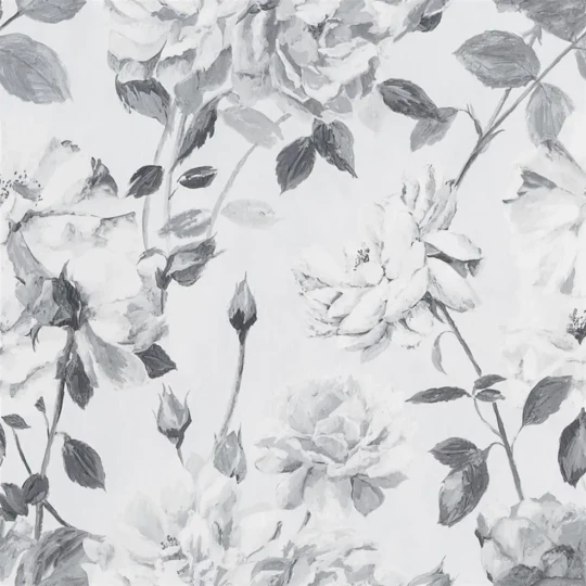 Designers Guild PDG711/06 Flowers COUTURE ROSE - NOIR - tapeta z motywem kwiatów