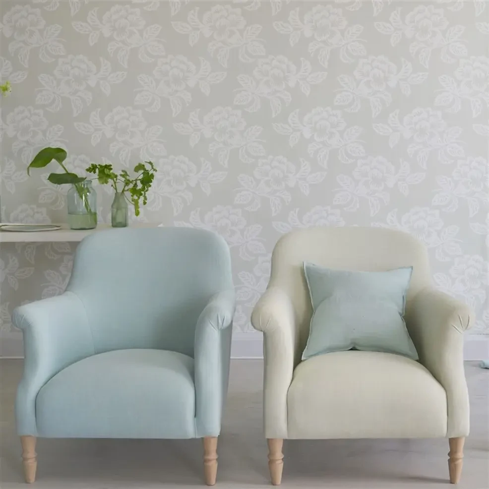 Designers Guild PDG1020/07 Flowers Volume I - tapeta z motywem adamaszku