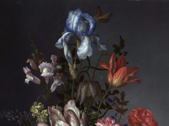 BN 30768 Famous Painters Flowers in a Vase with Shells and Insects by Balthasar van der Ast - mural z motywem kwiatów