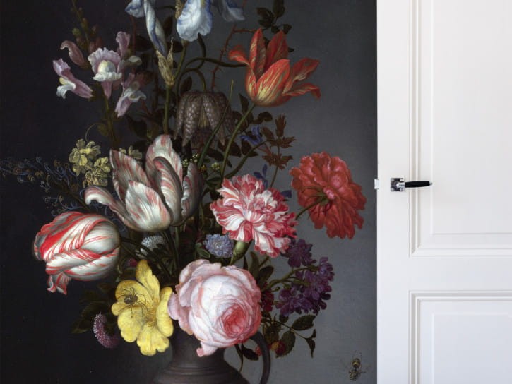 BN 30768 Famous Painters Flowers in a Vase with Shells and Insects by Balthasar van der Ast - mural z motywem kwiatów